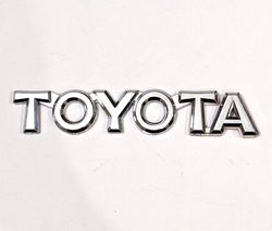 toyota letters chrome emblems badge oem new