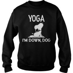 yoga i&8217m down dog sweatshirt