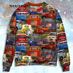 truck amazing packed trucks ugly christmas sweater