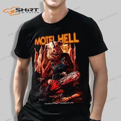 motel hell checking out is hell t-shirt