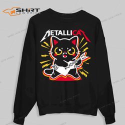 metallicat band art sweatshirt