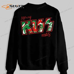 merry kiss mas christmas kiss the band sweatshirt