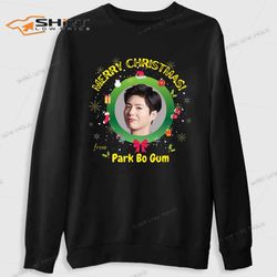 merry christmas from park bo gum sweatshirt