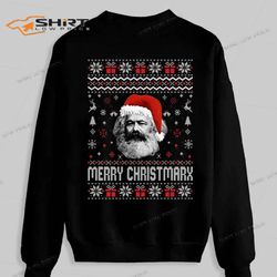 merry christmarx karl marx sweatshirt