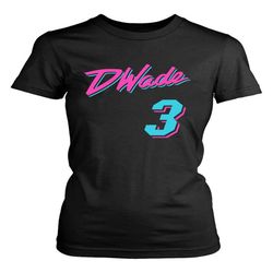 black miami d wade vice city women&8217s t-shirt