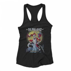 blink 182 happy holiday woman&8217s racerback tank top