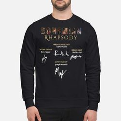 bohemian rhapsody rami malek freddie mercury signature sweatshirt