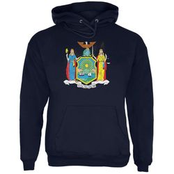 born and raised new york state flag mens hoodie