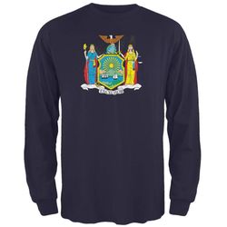 born and raised new york state flag mens long sleeve t shirt