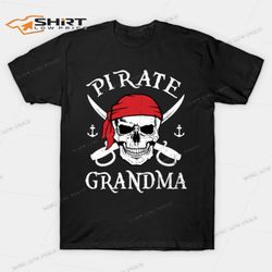 pirate grandma skull halloween t-shirt
