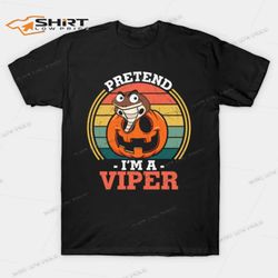 pretend im a viper pumpkin vintage halloween t-shirt