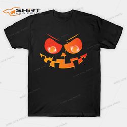 pumpkin evil smiley face t-shirt
