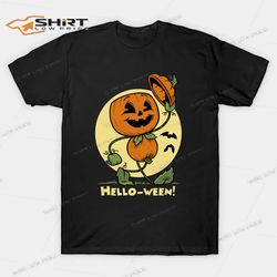 pumpkin halloween hello-ween t-shirt