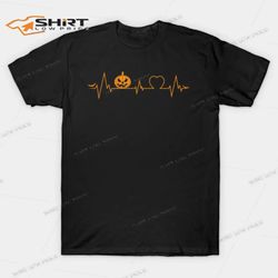 pumpkin heartbeat halloween t-shirt