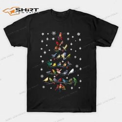 bird tree merry christmas 2023 t-shirt
