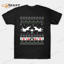 ugly us army aircraft merry christmas 2023 t-shirt