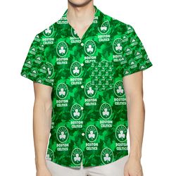 boston celtics 6 3d all over print summer beach hawaiian shirt with pocket