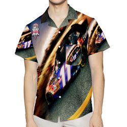 joe gibbs racing car12 3d all over print summer beach hawaiian shirt with pocket