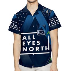 minnesota timberwolves all eyes north v20 3d all over print summer beach hawaiian shirt with pocket