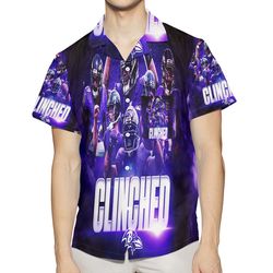 baltimore ravens team18 3d all over print summer beach hawaiian shirt with pocket