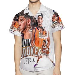 phoenix suns devin booker 1 v5 3d all over print summer beach hawaiian shirt with pocket