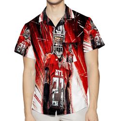 atlanta falcons todd gurley 21 v2 3d all over print summer beach hawaiian shirt with pocket