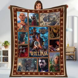 baldurs gate 3 blanket  baldurs gate astarion high elf fleece blanket