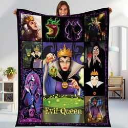 evil queen villains blanket  snow white and the evil queen blanket  ev