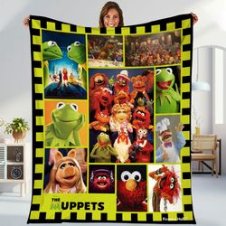 muppet show fleece blanket  muppet show characters kermit the frog foz