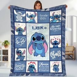 personalized stitch blanket lilo stitch blanket stitch birthday gifts