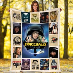 spaceballs fleece blanket, dark helmet spaceballs throw blanket for be