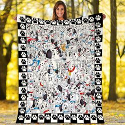 101 dalmatians blanket  101 dalmatians fleece blanket  101 dalmatians