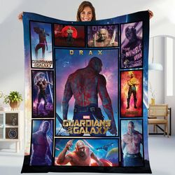 guardians of the galaxy blanket  drax the destroyer marvel superhero b