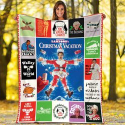 national lampoons christmas vacation fleece blanket clark griswold bl