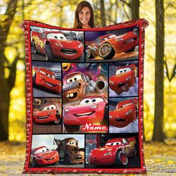 personalized lightning mcqueen blanket lightning mcqueen fleece blanke