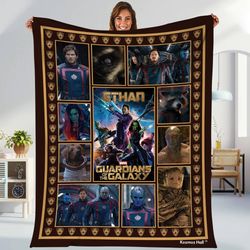 guardians of the galaxy vol. 3 blanket  star lord rocket racoon baby g