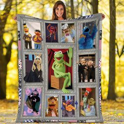 muppet show fleece blanket  muppet show characters kermit the frog foz