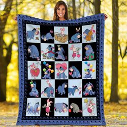 eeyore piglet blanket  eeyore blanket  winnie the pooh eeyore fleece b