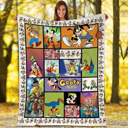 goofy fleece blanket goofy movies blanket max goof roxanne throw blank