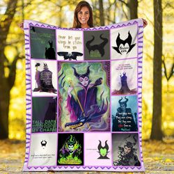 maleficent fleece blanket  sleeping beauty blanket  villains maleficen