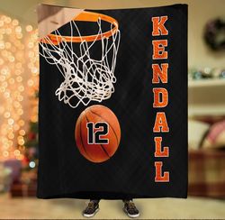 personalized name and number basketball blanket basketball blanket for