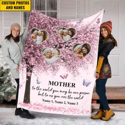 custom photo mothers blanket, grandma gift, gift for mom, memorial bla