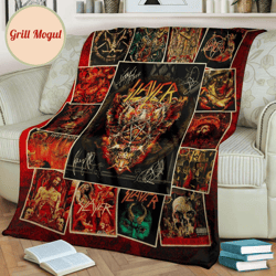 slayer rock band fleece blanket fan gift idea