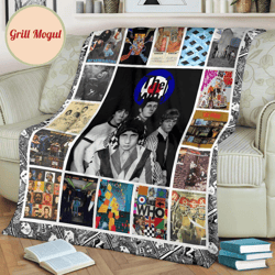 the who fleece blanket gift for music lover