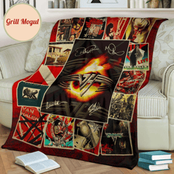 van halen rock band fleece blanket fan gift idea