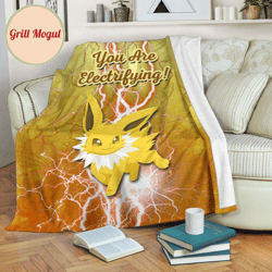 you are electrifying jolteon fleece blanket