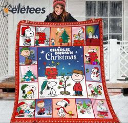 a charlie brown christmas blanket