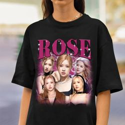 rose shirt, rose park shirt, black pink shirt. black pink shirt for fan, black pink shirt for men women. unisex shirt