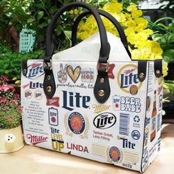 Miller Lite Leather Handbag