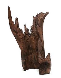 abstract sculpture. wood sculpture "stump". driftwood sculpture 14.56/9.44/7.48 inch